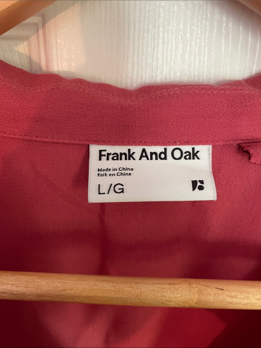 Frank & Oak Camp Collar Blouse - Rose - Picture 2 of 3